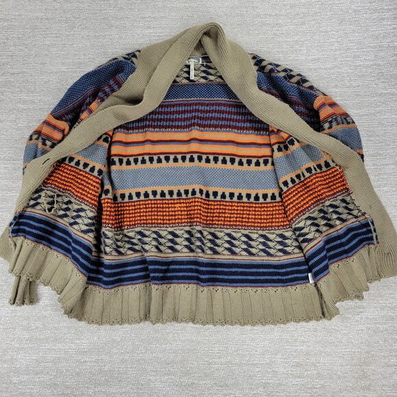 Kirra Wool Blend Toggle Cardigan Sweater Shawl Collar Boho Fall Knit Small - Picture 6 of 16